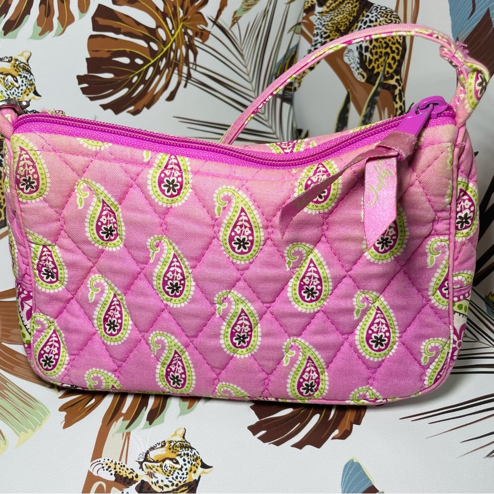 Vintage Vera Bradley Pink Paisley Bermuda Purse - Picture 4 of 5